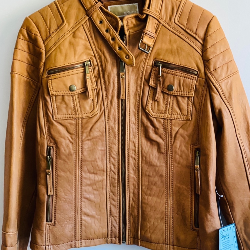 NWT Michael Kors leather jacket
